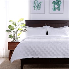 Radiance™ Diamond King Coverlet, White